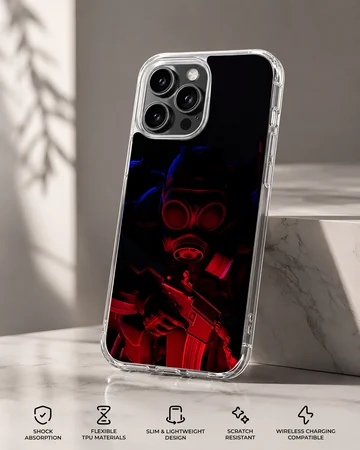Counter strike tactical soldier digital illustration phone case — Specs