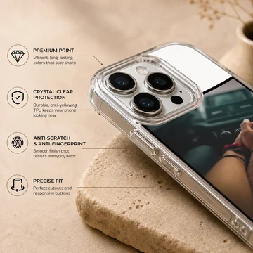 Close up photograph of a couple holding hands in a car printed on a sleek phone case — Info
