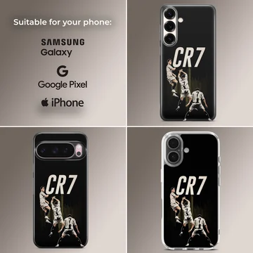 Cristiano Ronaldo CR7 dynamic football design phone case — Collage