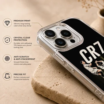 Cristiano Ronaldo CR7 dynamic football design phone case — Info