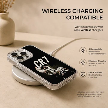 Cristiano Ronaldo CR7 dynamic football design phone case — Charging