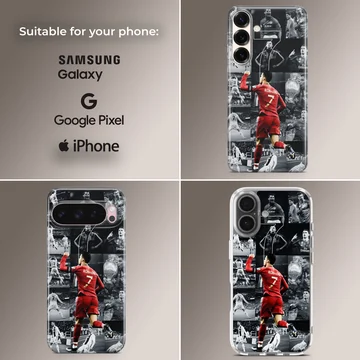 Cristiano Ronaldo action collage on phone case — Collage