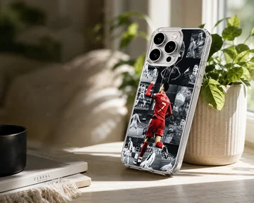 Cristiano Ronaldo action collage on phone case — Lifestyle