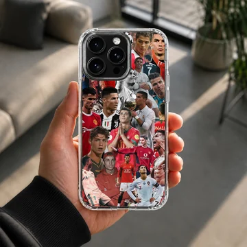 Cristiano Ronaldo collage featuring various moments, perfect phone case for fans — Lifestyle