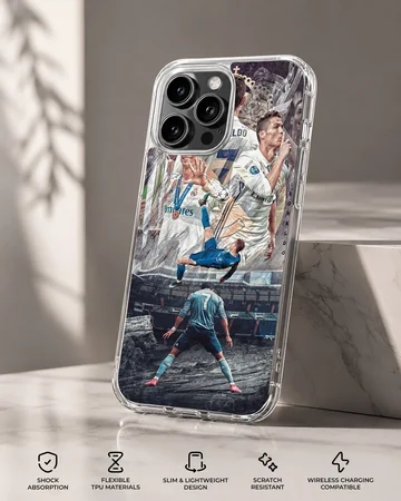 Cristiano Ronaldo soccer artwork on a phone case — Specs