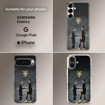 Cristiano Ronaldo football theme artwork on phone case — Collage