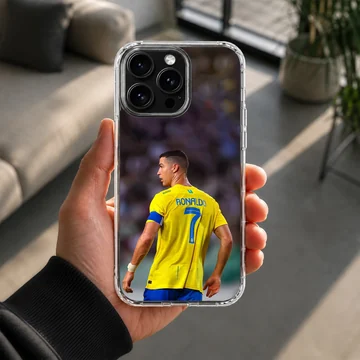 Cristiano Ronaldo in action on phone case — Lifestyle