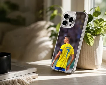 Cristiano Ronaldo in action on phone case — Lifestyle
