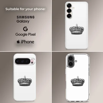 Vintage crown design phone case for trendy individuals — Collage