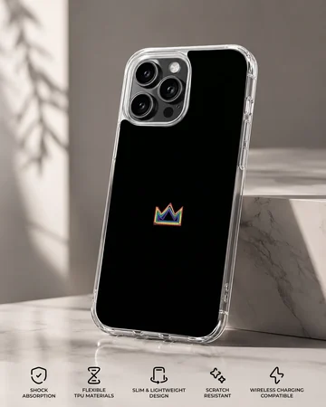 Crown emblem on a black background phone case — Specs