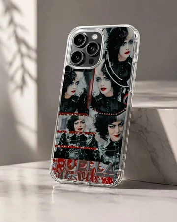 Striking Cruella De Vil design on a phone case
