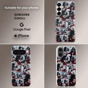 Edgy Cruella De Vil artwork on a stylish phone case — Collage