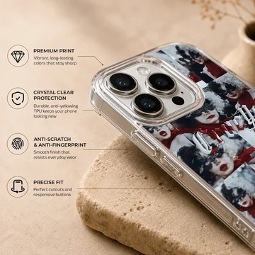 Edgy Cruella De Vil artwork on a stylish phone case — Info