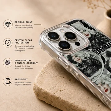 Edgy Cruella De Vil design phone case featuring dynamic illustrations — Info