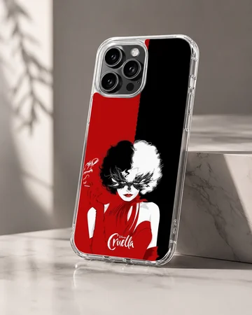 Edgy Cruella De Vil design on a phone case — Hero