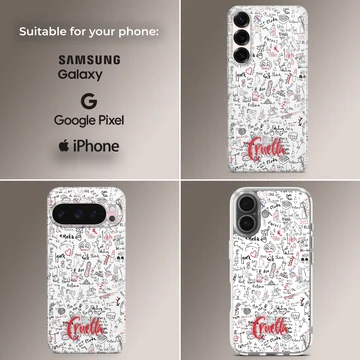 Edgy Cruella De Vil artwork on a phone case — Collage