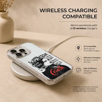 Edgy Cruella De Vil design on soft TPU phone case — Charging