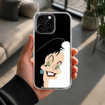 Cartoon design featuring Cruella De Vil on a phone case — Lifestyle