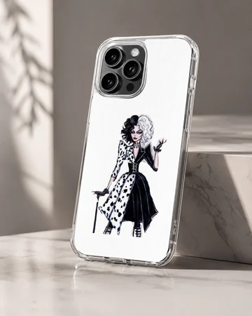 Stunning Cruella De Vil design on a matte finish phone case — Hero