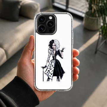Stunning Cruella De Vil design on a matte finish phone case — Lifestyle