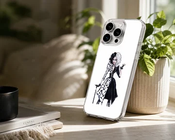 Stunning Cruella De Vil design on a matte finish phone case — Lifestyle