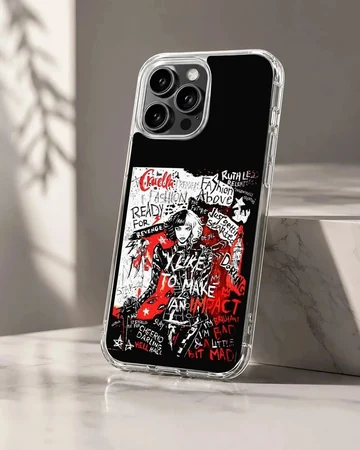 Edgy Cruella De Vil artwork printed on a phone case
