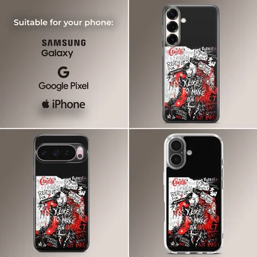 Edgy Cruella De Vil artwork printed on a phone case — Collage