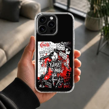 Edgy Cruella De Vil artwork printed on a phone case — Lifestyle