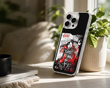 Edgy Cruella De Vil artwork printed on a phone case — Lifestyle
