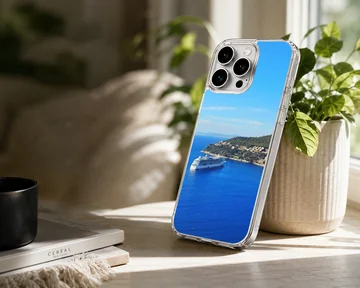 A scenic view of cruise ships on the blue ocean, Cruise Ships phone case — Lifestyle