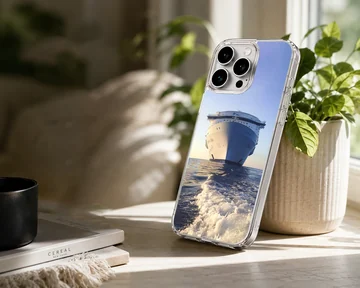 Photographic design of cruise ships on the ocean phone case — Lifestyle