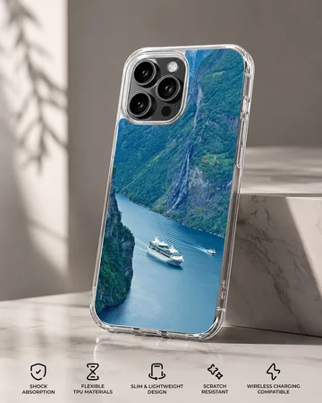 Cruise Ships phone case featuring a serene landscape view — Specs