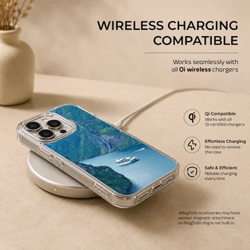 Cruise Ships phone case featuring a serene landscape view — Charging
