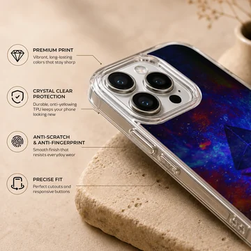 Ethereum design on a vibrant cosmic background phone case — Info