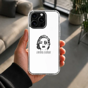 Bold graphic design featuring Crystal Castles on a phone case — Lifestyle