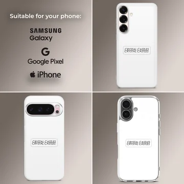 Crystal Castles bold typography design phone case — Collage