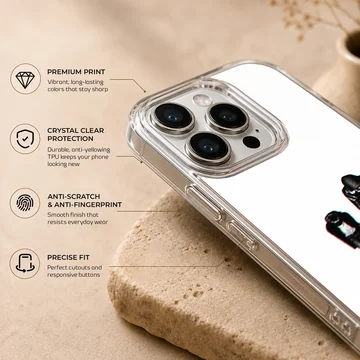 Bold typography of Crystal Castles on a striking phone case — Info
