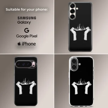 Edgy Crystal Castles artwork on a phone case — Collage