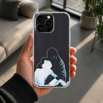 Ethereal Crystal Castles artwork printed on a phone case — Lifestyle