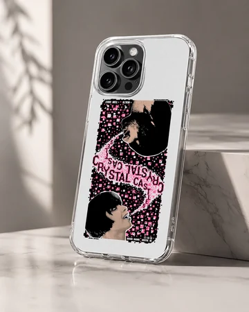 Edgy digital artwork of Crystal Castles on a phone case — Hero