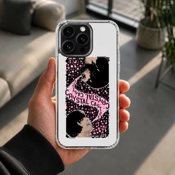 Edgy digital artwork of Crystal Castles on a phone case — Lifestyle
