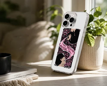 Edgy digital artwork of Crystal Castles on a phone case — Lifestyle
