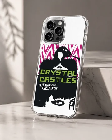 Crystal Castles graphic design on a phone case — Hero