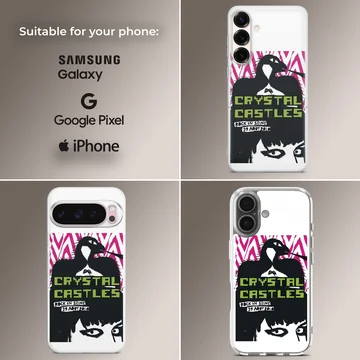 Crystal Castles graphic design on a phone case — Collage