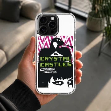 Crystal Castles graphic design on a phone case — Lifestyle