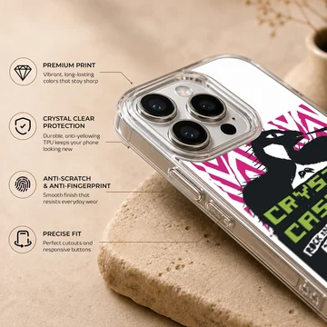 Crystal Castles graphic design on a phone case — Info