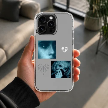 Edgy artwork featuring emotional expressions on a phone case — Lifestyle