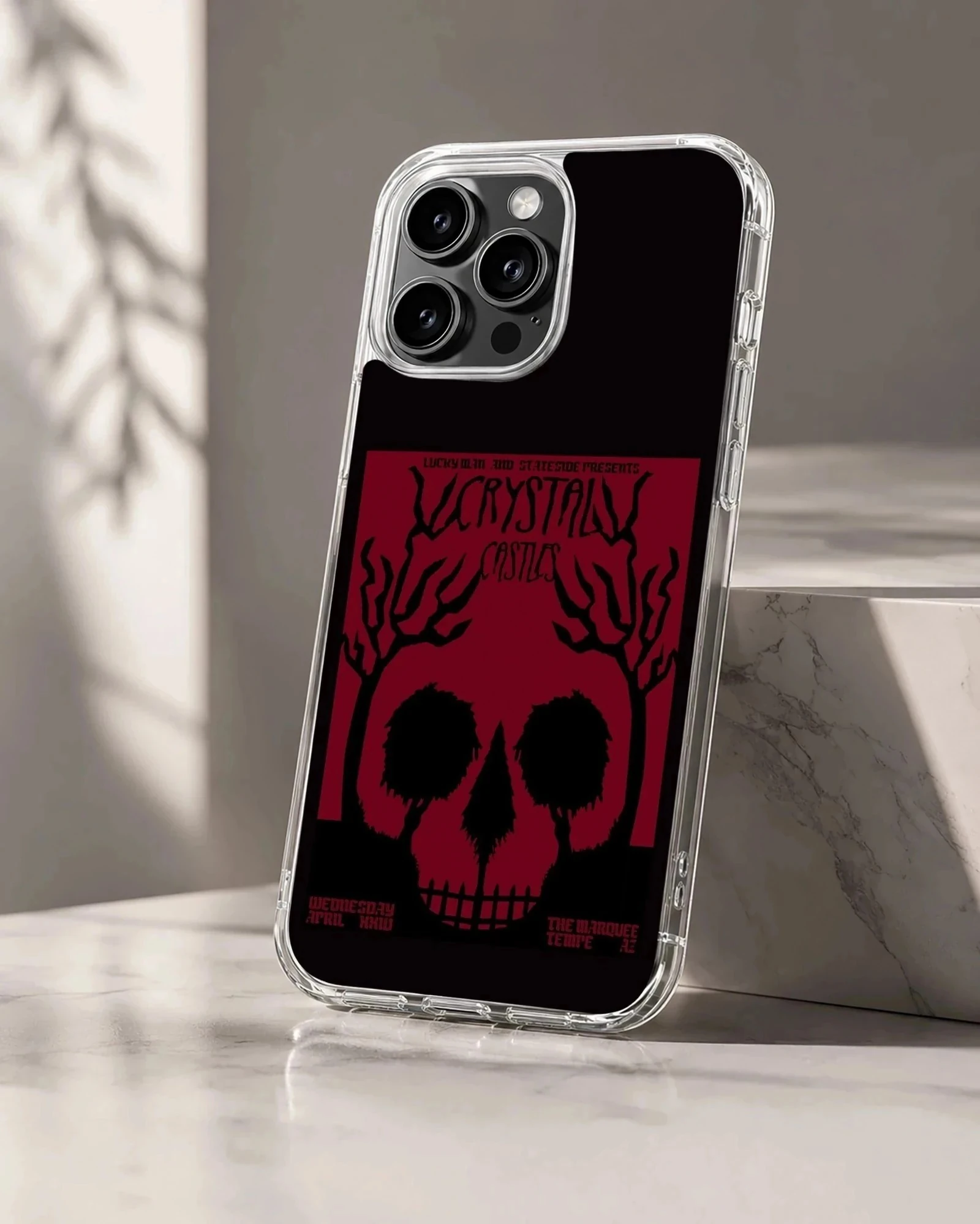 Edgy crystal castles design phone case