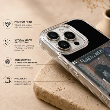 Stunning photographic artwork of Crystal Castles on a phone case. — Info
