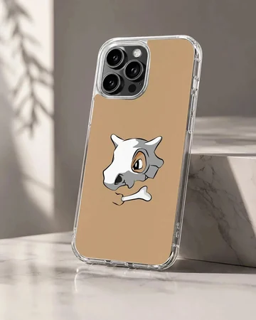 Cubone character illustration on a soft TPU phone case